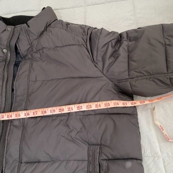 Men Andrew Marc Puffer Coat Mid Length in Dark Brown Size Extra Large - Picture 7 of 13